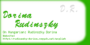 dorina rudinszky business card